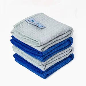 Commercio all'ingrosso in microfibra Waffle Colth asciugamano da cucina ad asciugatura rapida asciugamani per la pulizia della cucina in microfibra panni per la pulizia