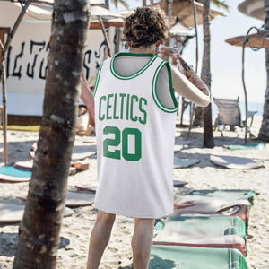 Veste de basket-ball pour homme, haut sans manches, imprimé par transfert thermique, séchage rapide, respirant, 100% polyester, vêtements de sport amples - Product Image 3