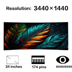Module d'écran LCD LG LM340UW3-SSA1 LM340UW2-SSA1 LG Esports Business 4K Arc 21:9, module de remplacement pour écran de télévision LCD - Product Image 1