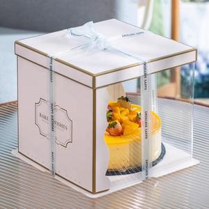 Оптовая продажа, большие бумажные коробки для тортов на день рождения, прозрачная упаковочная коробка для тортов с прозрачным окном - Product Image 6