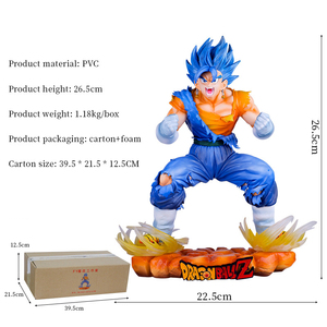 Offre Spéciale DBZ Vegeta Goku Super Saiya Statue 26.5CM PVC Modèle <span class=keywords><strong>Dragon</strong></span> Balls Anime Figurines Collection <span class=keywords><strong>Dragon</strong></span> Balls - Product Image 2