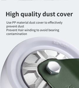 Ytop 5 inch vừa nhiệm vụ mangan thép thay thế Caster bánh xe nặng Polypropylene (PP) thiết bị bánh xe - Product Image 4