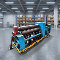 Machine à cintrer les tôles mécanique à 3 rouleaux, 99 % neuve, 20*2200 mm, équipement de traitement de tôles métalliques