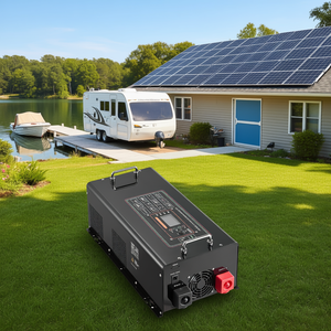 Convertisseur d'énergie solaire VETOR 6000 Watts à onde sinusoïdale pure, 48V DC vers 120V AC, écran LCD, pour camping-car, bateau, usage domestique - Product Image 2