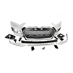 Kit carrosserie style RS5, pare-chocs avant complet pour <span class=keywords><strong>Audi</strong></span> A5 B9 2017-2019 avec calandre nid d'abeille, pièces automobiles, fourni directement par l'usine en gros - Product Image 3