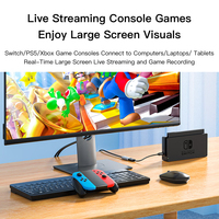 Tarjeta de Captura de Video HDMI 4K SAMZHE con Entrada USB/Tipo-C para Switch/PS5/NS, Laptop, Teléfono Móvil, Tableta, Cámara, Grabadora de Transmisión en Vivo