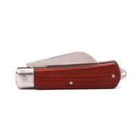 Couteau de greffage en acier inoxydable avec manche en bois DIY pour accessoires de jardin OEM personnalisable