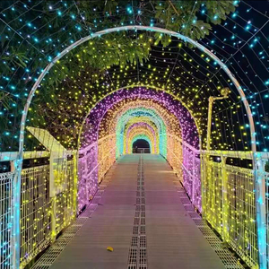 Großer Sternförmiger IP65 LED PVC-Tunnelbeleuchtungsbogen für Straßendekorationen mit Motivlichtern für Weihnachten & Halloween - Product Image 5