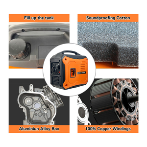 Generador Inverter Silencioso de 2 Kva, Generador de Energía a Gasolina 152F para Uso Doméstico, Generador Inverter de <span class=keywords><strong>Onda</strong></span> Sinusoidal Pura de 98CC - Product Image 6