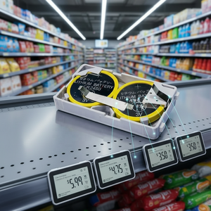 CR2450 2P 电池，带电线和连接器，适用于超市电子货架标签（ESL）Stellar S <span class=keywords><strong>M</strong></span> Nova L XL Han Show - Product Image 3