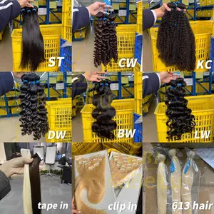 Bundle d'extension de cheveux humains indiens en gros de cheveux indiens remy, faisceau de cheveux cambodgiens bruts, faisceau de cheveux indiens du vendeur indien