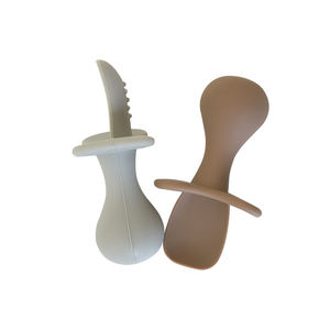 Cuillères en silicone anti-étouffement pour bébés Premiers ustensiles pour sevrage dirigé par le bébé de 0 à 12 mois Essentiels de repas pour enfants - Product Image 2