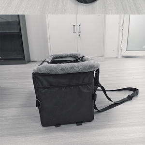 Siège de <span class=keywords><strong>voiture</strong></span> pliable et portable pour chien et chat avec console centrale, sangles réglables, imperméable, toutes saisons - Product Image 3