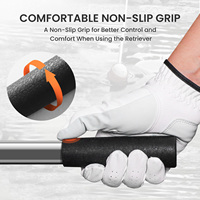 Récupérateur de balles de golf télescopique en alliage avec logo personnalisé, accessoires de golf, cadeau de golf pour hommes