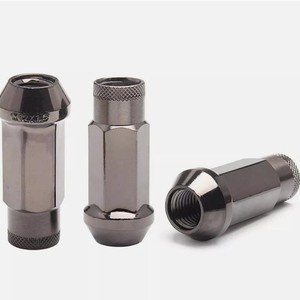 Lug Nuts 48mm Aluminum Alloy M12x1.5 19mm Across <b>Flats</b> For Toyota Car Modification - Product Image 4