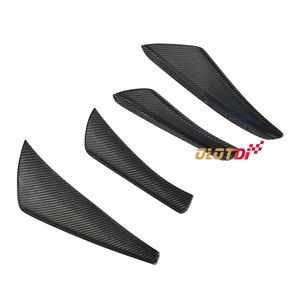 Carbon Fiber VRS Style Front Bumper Spat Canards Trims <b>Splitters</b> Fins Spoiler for Toyota Supra A90 2020 up Auto Tuning - Product Image 3