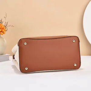 Bolso de Mano Casual de Gran Capacidad para Mujer, Diseño Moderno 2026, Bolso de Hombro Tejido con Bloques de Color, Resistente, para Viajes Diarios - Product Image 6