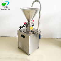 QIANGDI Machine de fabrication de beurre d'arachide en acier inoxydable Moulin colloïdal Beurre d'amande et de noix Sauce chili Hummus Broyeur Machine