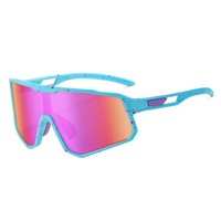 Lunettes de VTT personnalisées de haute qualité avec logo, lunettes de soleil polarisées pour sports de plein air avec monture en PC et verres TAC, vente en gros d'usine