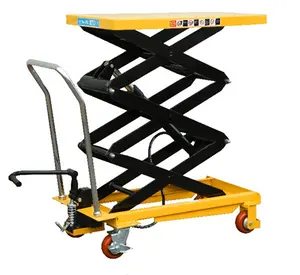 ZX manual mechanical scissor lift table hand cart