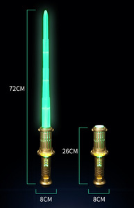 Épée <span class=keywords><strong>laser</strong></span> télescopique lumineuse 2-en-1, jouet lumineux, <span class=keywords><strong>sabre</strong></span> <span class=keywords><strong>laser</strong></span> coloré avec effets sonores et optiques, épée télescopique spirale - Product Image 6