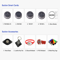 Lecteur de cartes Dallas Key Probe DS1990A-F5 Ibutton & TM, durable, étanche, ABS, cuivre chromé, 20 cm