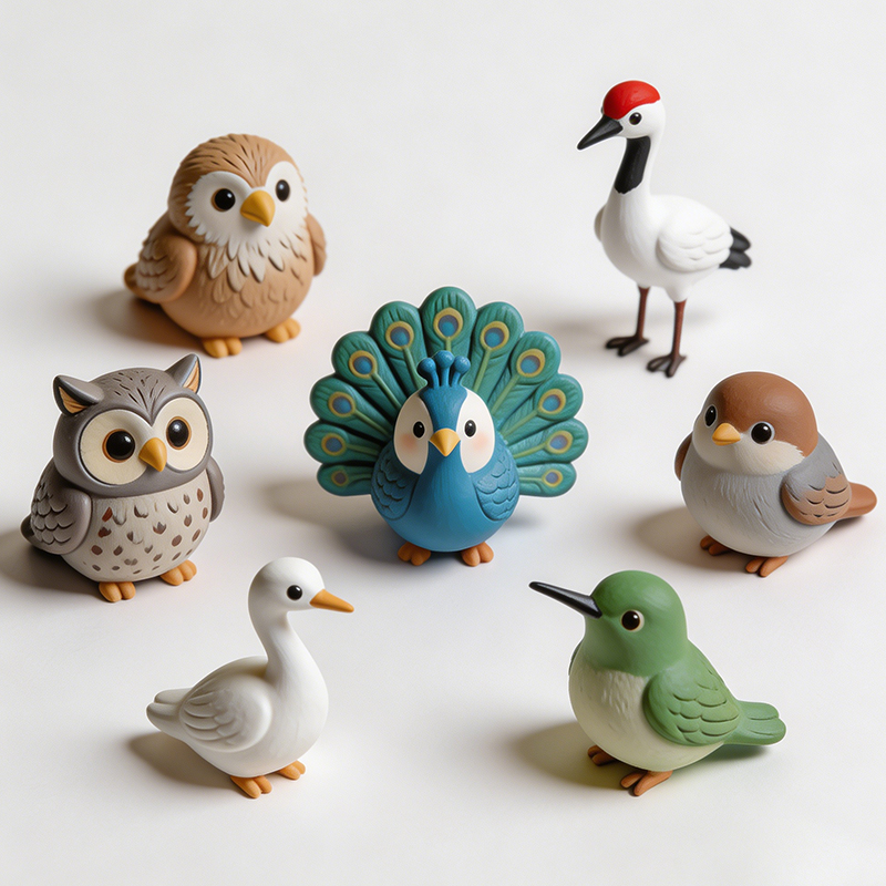 KICHOUSE Set De 14 Mini Figuras De Animales De Resina - Adornos De 1 Cm Para Decoración De Maquetas, Pasteles Y Jardines