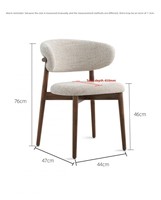 Chaise de salle à manger moderne minimaliste de luxe avec dossier en bois pour la maison, le bureau, l'hôtel, le banquet, le café, le salon