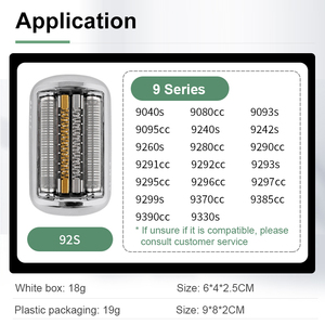 Tête de rasoir électrique de remplacement compatible avec les rasoirs électriques <span class=keywords><strong>Braun</strong></span> Series 9 92B/92S/92M 9040s 9080cc 9093s 9095cc - Product Image 4