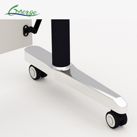 Nouvelle conception de mobilier de bureau modulaire en panneaux MDF, table de formation pliable et mobile