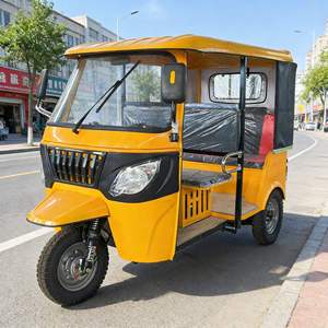 Mototaxi de 3 Ruedas, Triciclo Motorizado con Asientos de Doble Fila, Motocicleta de Gasolina <span class=keywords><strong>para</strong></span> Pasajeros - Product Image 3
