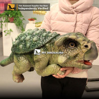 Marionnettes de dinosaures Z MY DINO HP-031, Ankylosaurus réaliste, marionnette de bébé dinosaure à main
