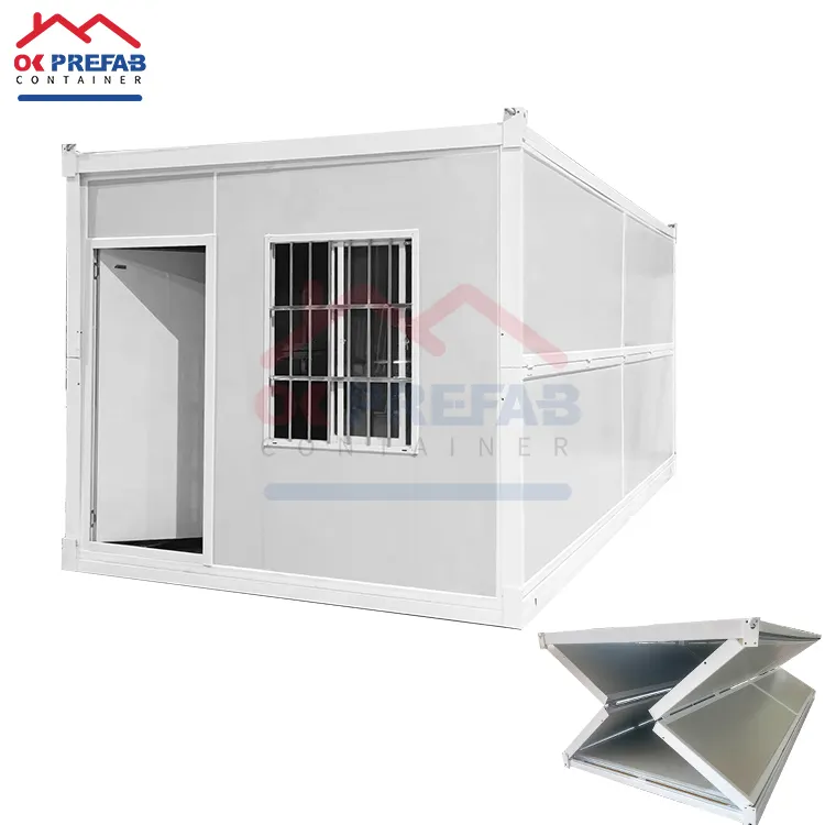 China Goedkope 20ft 40ft Opvouwbare Isolatie Kamers Container Huis Kantoor Modulaire Huizen Prefab Container Tiny Huis Voor Living