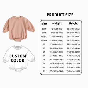 Romper Bayi Katun Organik, Bagian Bawah Elastis, Baju Bayi Custom, Grosir Romper Bayi Anak - Product Image 4