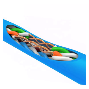 สายเคเบิลสื่อสารภายในอาคารจากโรงงาน OEM รุ่น UTP <span class=keywords><strong>Cat6</strong></span> Cat6e สายแลนแบบแข็ง 100 ม. 305 ม. สายเคเบิลเครือข่ายแบบกำหนดเอง สายอีเธอร์เน็ตขนาด 23AWG - Product Image 3