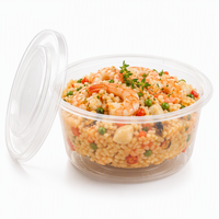 Bols ronds jetables écologiques TeGuan W08 32 oz en PP, compatibles micro-ondes, pour camping, plats à emporter, salades, nouilles et autres aliments