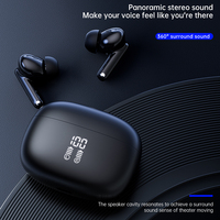 Casque de jeu Bluetooth TWS haut de gamme, écouteurs sans fil à réduction de bruit active, ANC ENC 4 micros, écouteurs intra-auriculaires Bluetooth 5.3