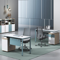 Bureau d'ordinateur moderne pour manager 2024 avec table de direction de luxe en MFC E1 pour PDG