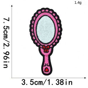 Customized Design Iron-On Eco-friendly Embroidery Black <b>Hot</b> <b>pink</b> Cool Girl Patch for Clothes <b>Bag</b> Hat Decoration - Product Image 5