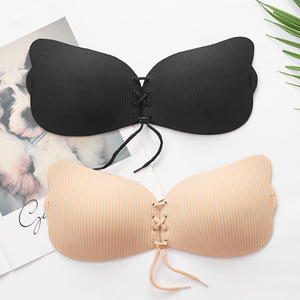 Femmes Sexy Sous-Vêtements Aile Forme Adhésif Silicone <span class=keywords><strong>Invisible</strong></span> Frontless <span class=keywords><strong>Soutien</strong></span>-<span class=keywords><strong>Gorge</strong></span> Push up Bras Collant Bandage Dos Nu <span class=keywords><strong>Soutien</strong></span>-<span class=keywords><strong>Gorge</strong></span> - Product Image 2