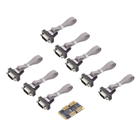 Carte série RS232 M.2 intégrée à 8 ports, carte d'extension industrielle M2 B+M Key DB9, adaptateur PCIe EXAR XR17V358, 15Mbps, 16550