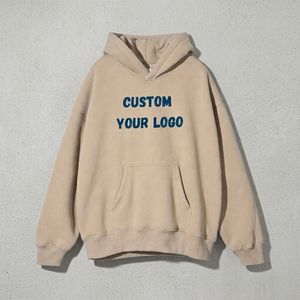 <span class=keywords><strong>Felpa</strong></span> con Cappuccio Oversize da <span class=keywords><strong>Uomo</strong></span> Personalizzabile, in Cotone Pesante <span class=keywords><strong>Beige</strong></span>, Casual - Product Image 3