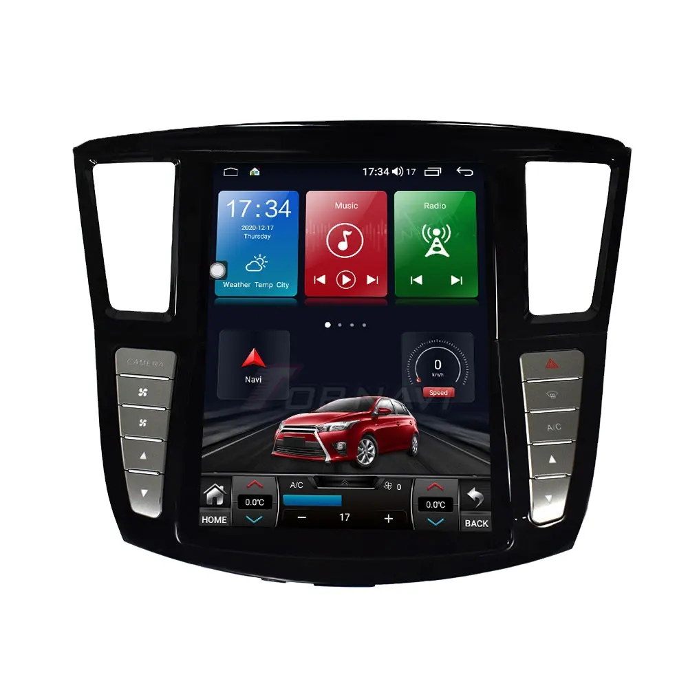 12,1 polegadas Android 10 Car Multimedia Player para Infiniti QX60 2012 2013 2014 2015 2016 2017 2018 2019 Car Radio