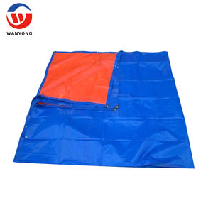 Bâche en PE industrielle imperméable, robuste, prête à l'emploi, en tissu 170g, bleu et <span class=keywords><strong>orange</strong></span>, pour couverture de balcon - Product Image 6
