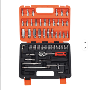High Quality 53PCS Socket Wrench <b>Set</b> Hand Tool Kit Ratchet Spanner <b>Screwdriver</b> Bits None Hand Operated Tool <b>Set</b> None - Product Image 6