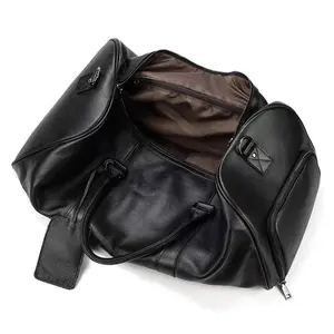 Nhà Máy Bán Buôn Tùy Chỉnh Da Chính Hãng Du Lịch Weekender Qua Đêm Duffel Bag Phòng Tập Thể Dục Thể Thao Tote Duffle Bag