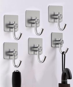 Robust Eco-Friendly Multifunction Stainless Steel Coat Hook Wall-mounted Rustproof Strong Sticky Robe Hook Hanger for Bathroom - Product Image 4