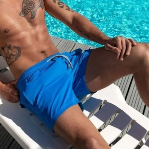 En gros Maillots de bain pour hommes de marque, à rayures, sexy, en nylon respirant, avec poche de maintien, slips de bain et shorts de bain - Product Image 5