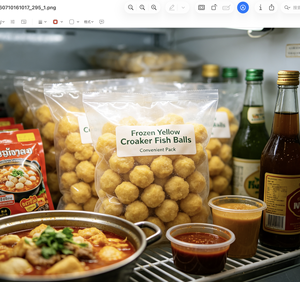 Boulettes de poisson surimi halal surgelées de grande taille, saveur croaker jaune, ingrédients pour fondue chinoise, pour la vente en gros aux restaurants d'Asie du Sud-Est - Product Image 5