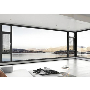 Fenêtre à battant moderne insonorisée en alliage d'aluminium avec verre trempé feuilleté et moustiquaire en acier inoxydable, certifiée Energy Star, pour entrée de villa - Product Image 6